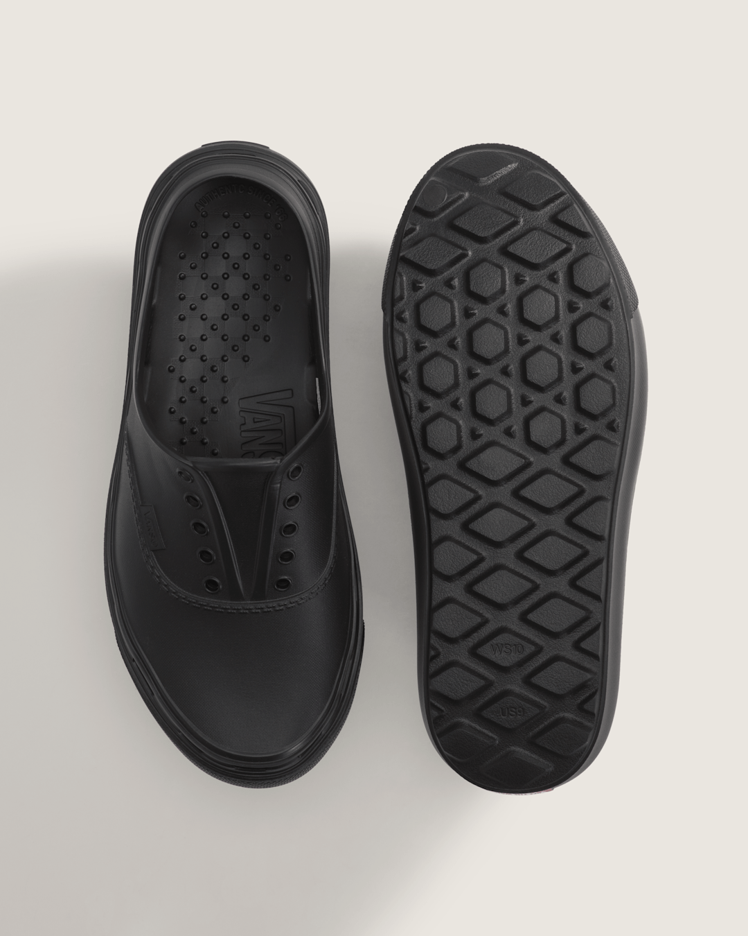 Women|Men Vans Authentic Foam Mule in Black