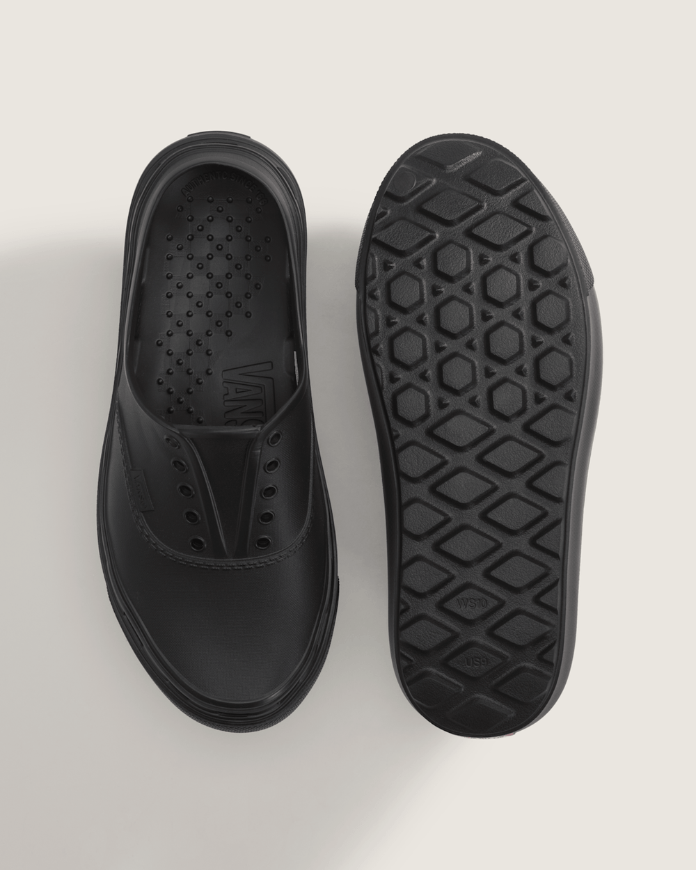 Women|Men Vans Authentic Foam Mule in Black
