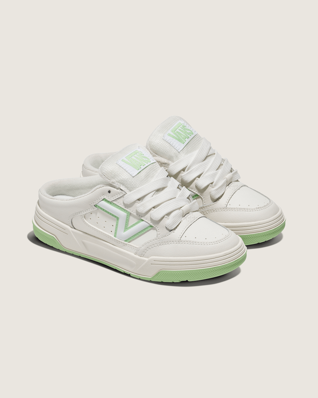 Women|Sale Vans Upland Mule Shoe in Off White / Green