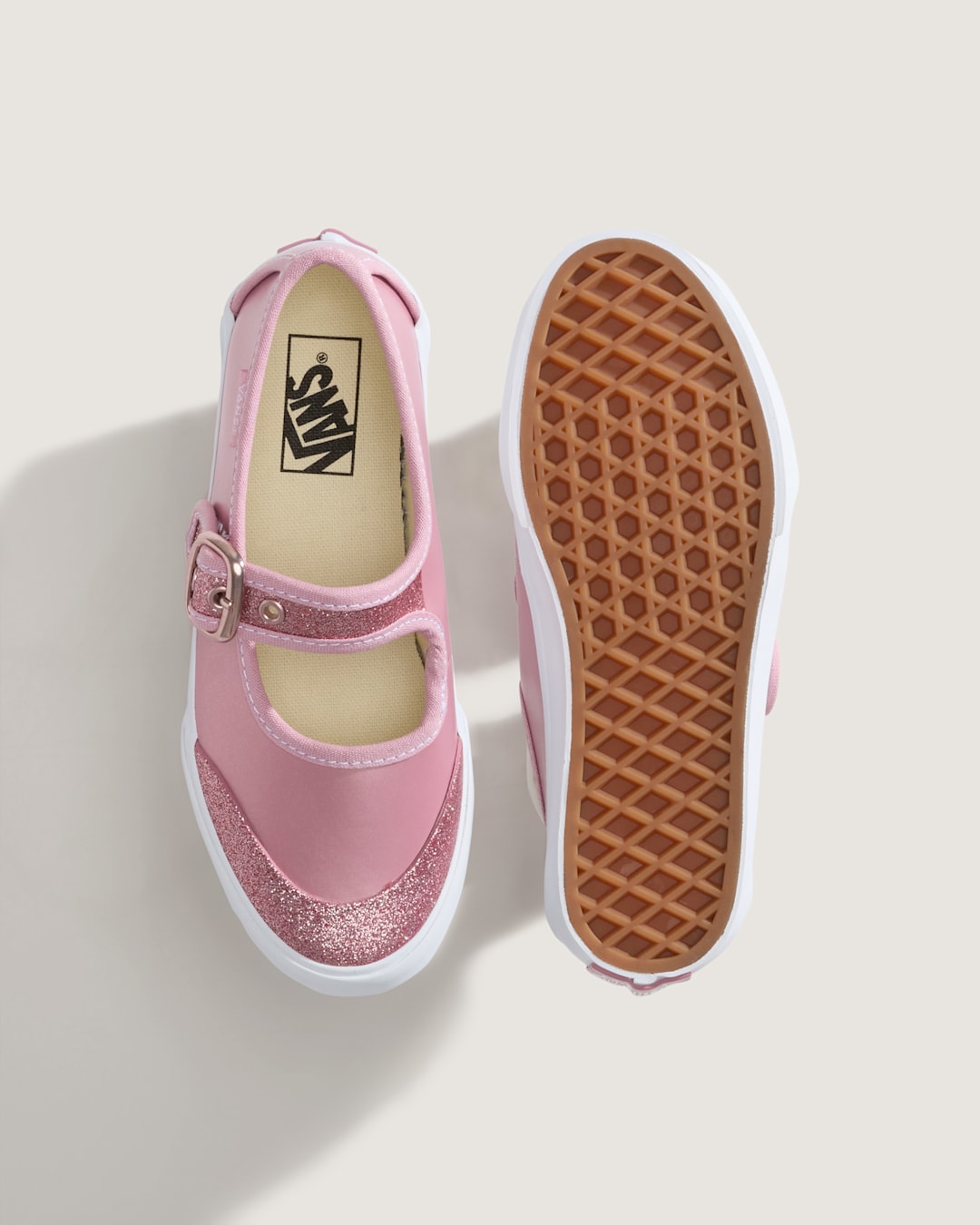 Women|Kids Vans Little Kids Mary Jane Shoe in Dazzled Dawn Pink