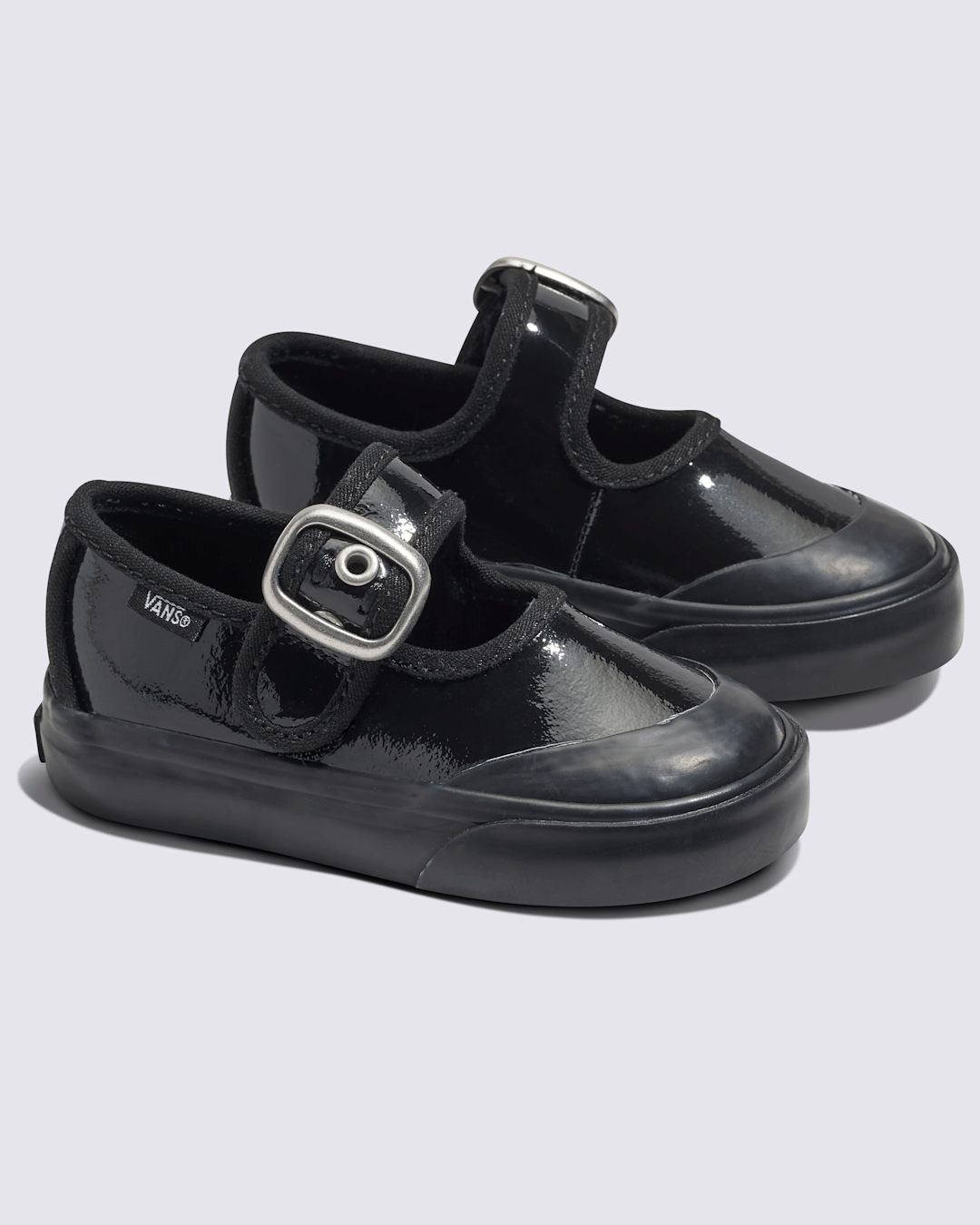 Women|Kids Vans Toddler Mary Jane Shoe in Gothic Shine Black