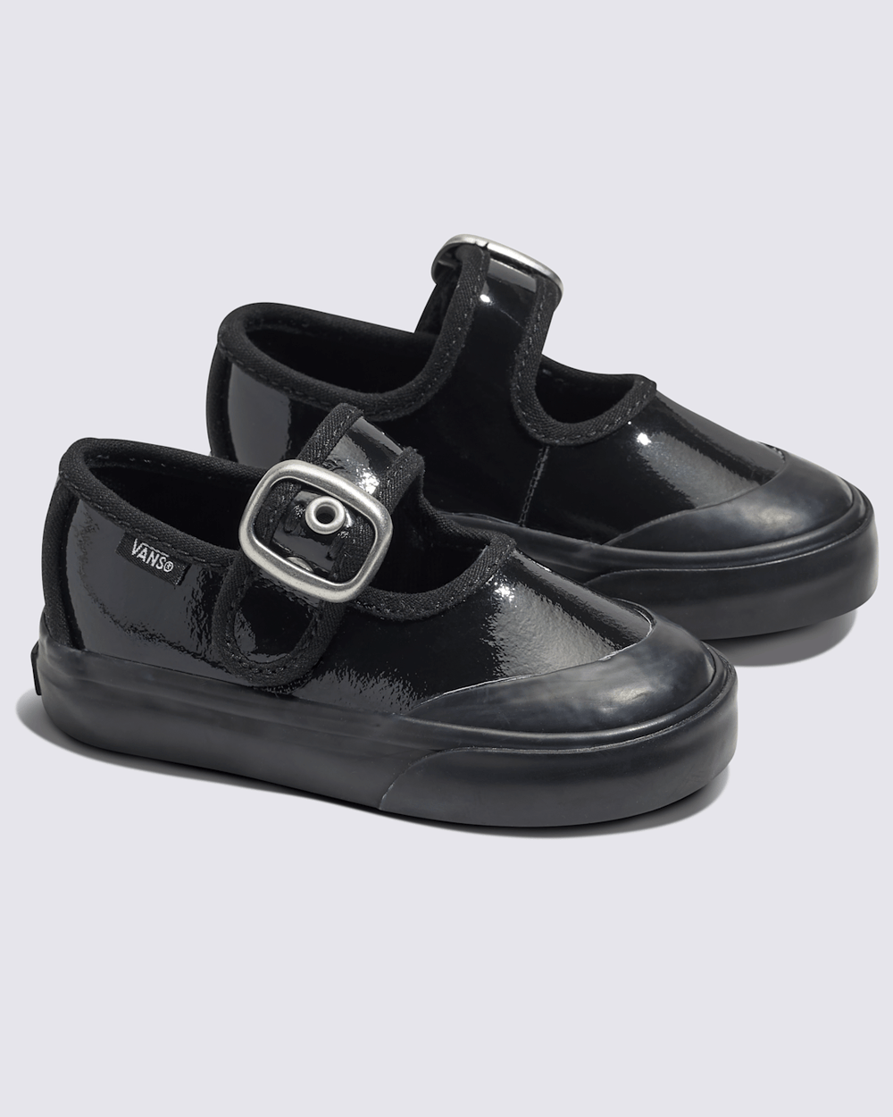 Women|Kids Vans Toddler Mary Jane Shoe in Gothic Shine Black