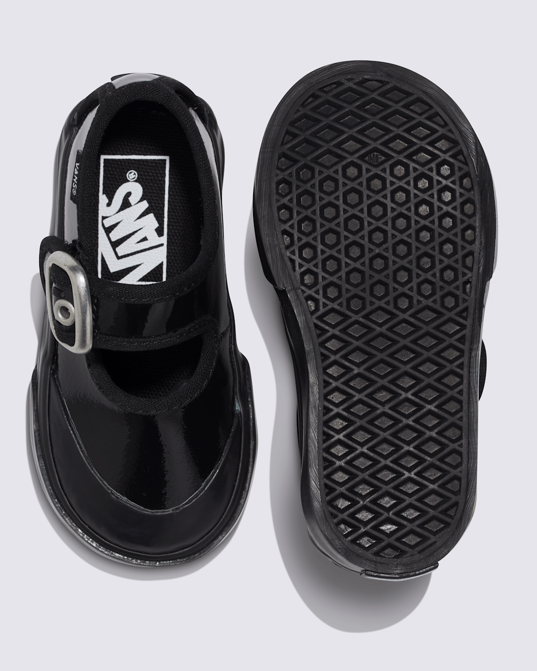 Women|Kids Vans Toddler Mary Jane Shoe in Gothic Shine Black