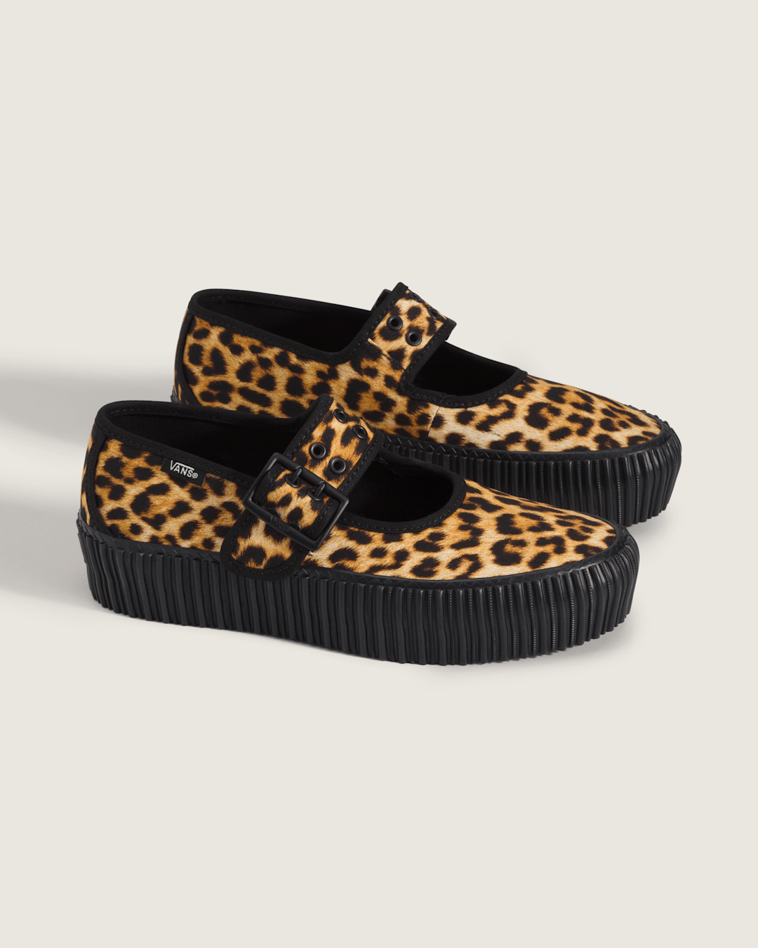 Women|Sale Vans Mary Jane Creeper Shoe in Leopard Brown / Black