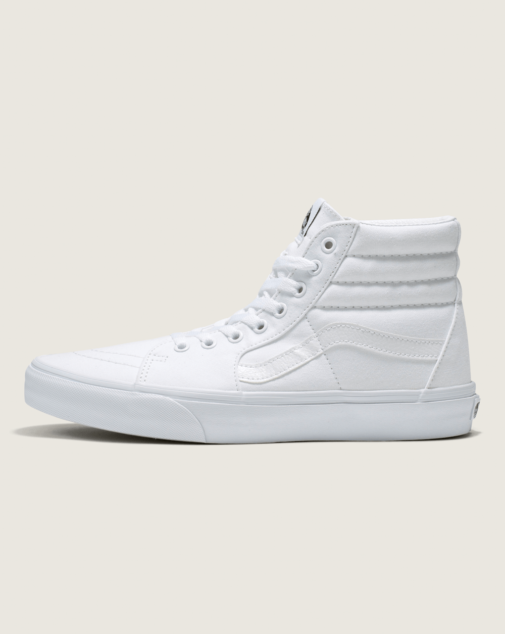 Women|Men Vans Sk8-Hi Wide Canvas True White Classics Shoe