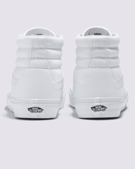 Women|Men Vans Sk8-Hi Wide Canvas True White Classics Shoe