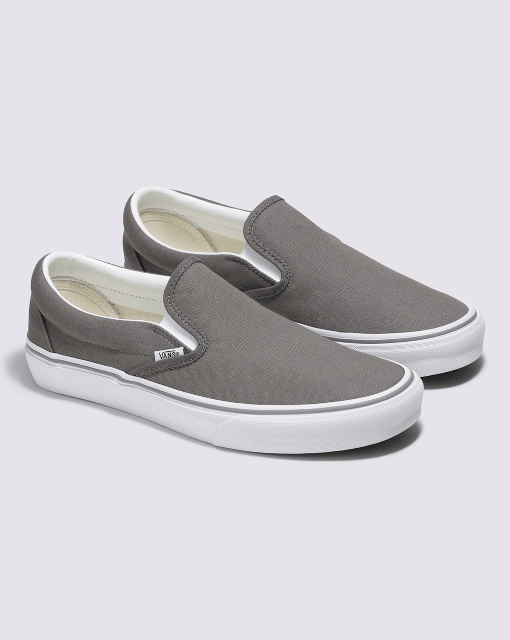 Women|Men Vans Customs Classic Slip-On Wide Shoe in Frost Grey
