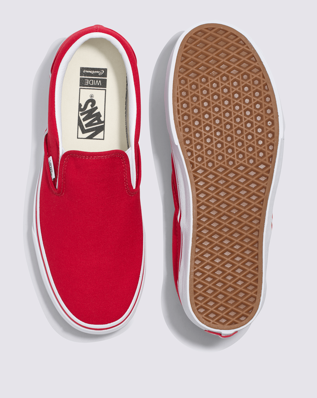 Women|Men Vans Customs Classic Slip-On Wide Shoe in Customs