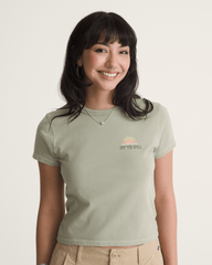 Women|Men Vans Pipe Dream T-Shirt in Soft Sage Green
