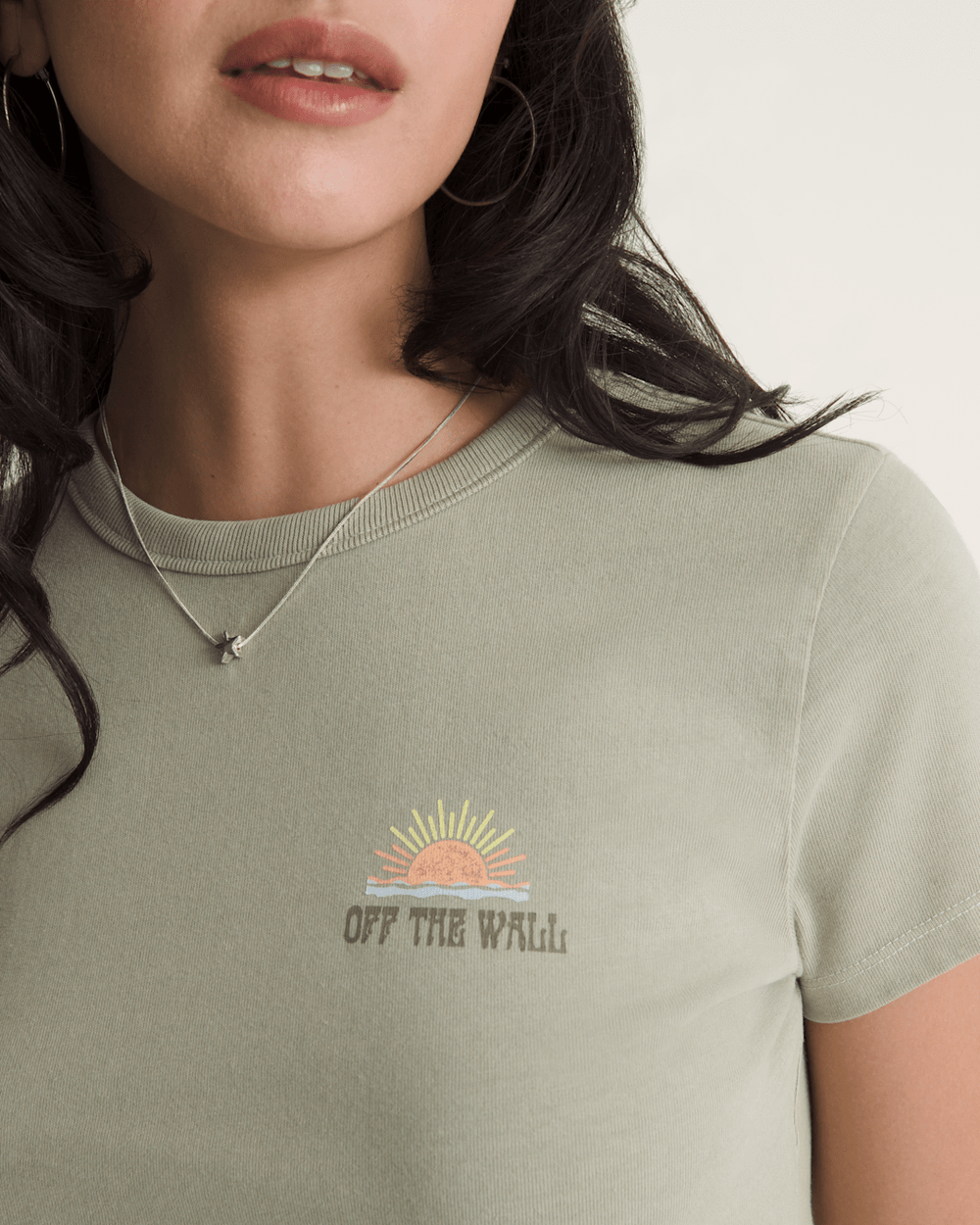 Women|Men Vans Pipe Dream T-Shirt in Soft Sage Green
