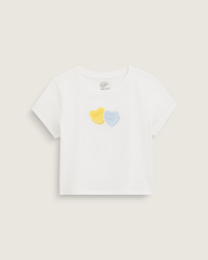 Women Vans Candy Mixed Emo T-Shirt in Marshmallow White