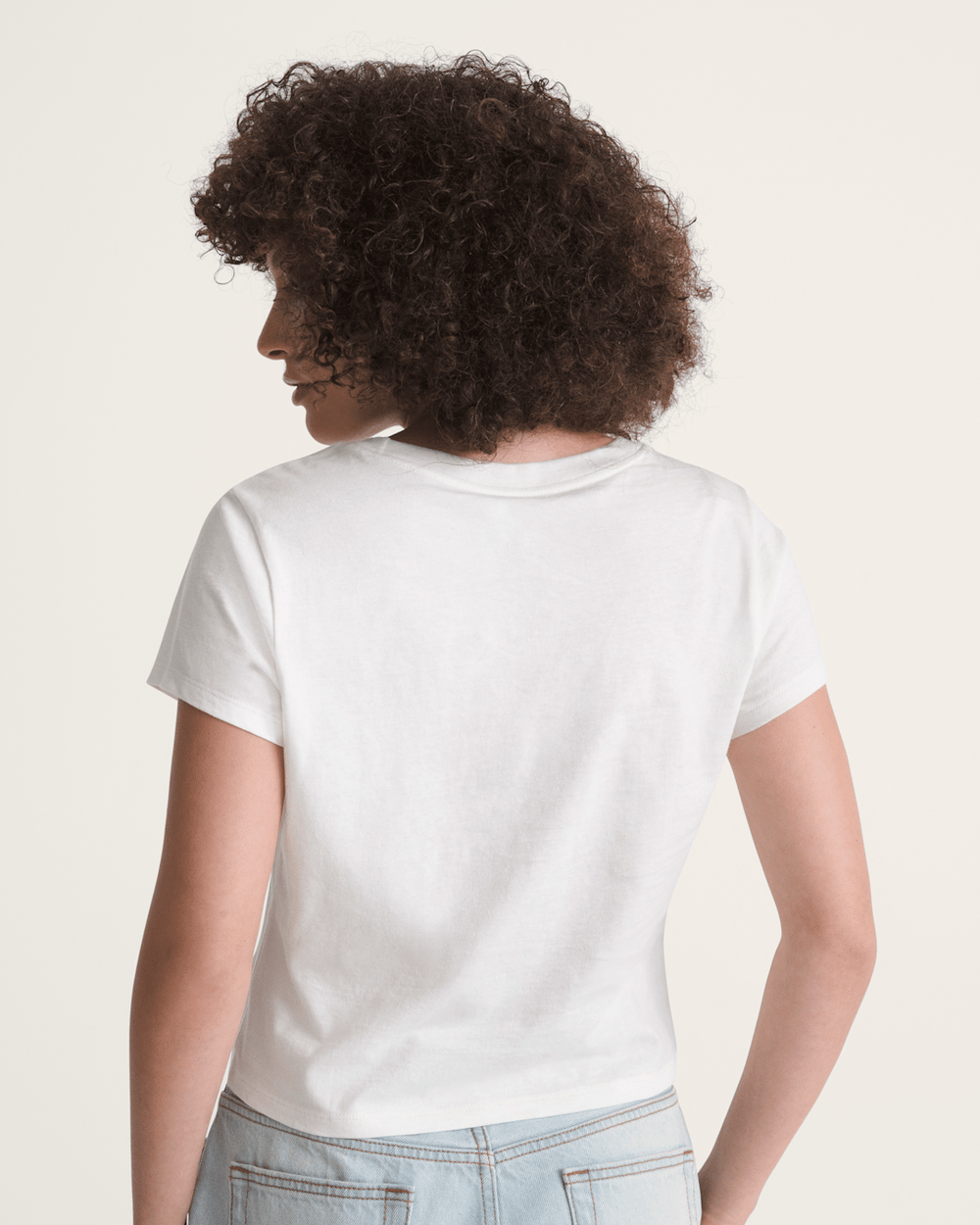 Women Vans Candy Mixed Emo T-Shirt in Marshmallow White