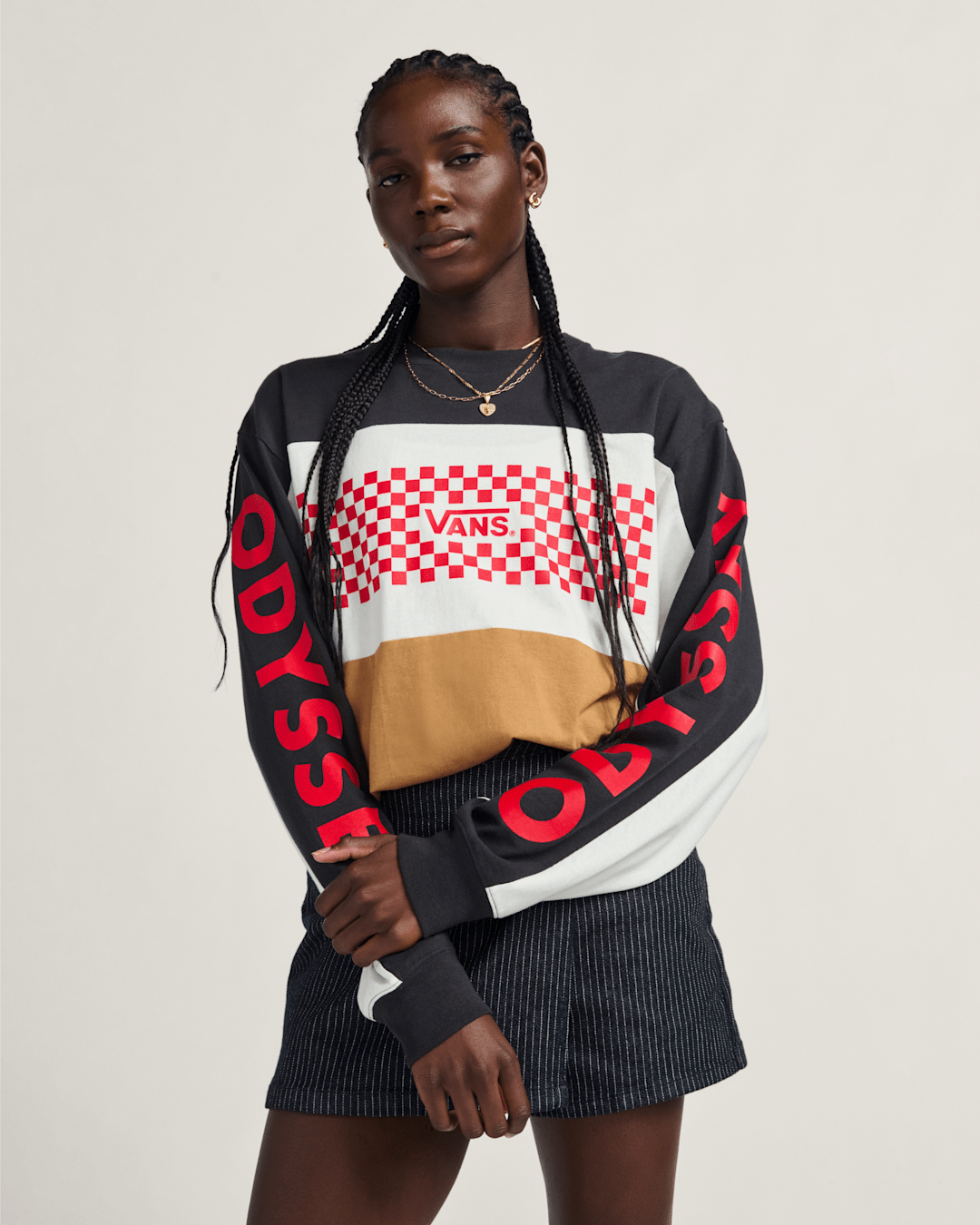 Women|Men Vans Vans X Odyssey Long Sleeve Jersey in Odyssey Black