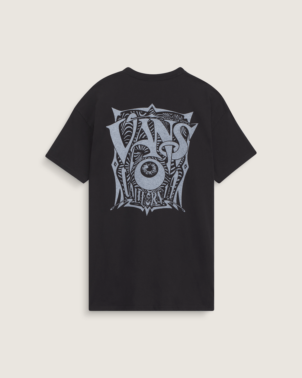 Women|Men Vans Waffle Shop Optic Eye T-Shirt in Black