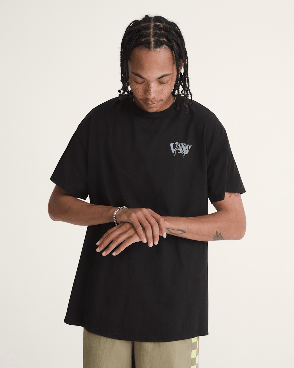 Women|Men Vans Waffle Shop Optic Eye T-Shirt in Black