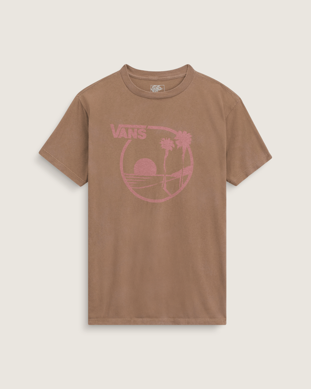 Women|Men Vans Waffle Shop Sun Vans Style T-Shirt in Brown