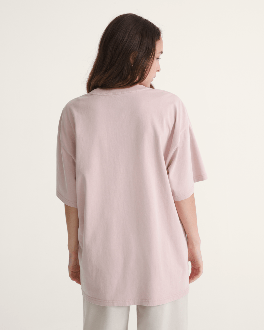 Women Vans Snow Chutes T-Shirt in Sepia Rose Pink