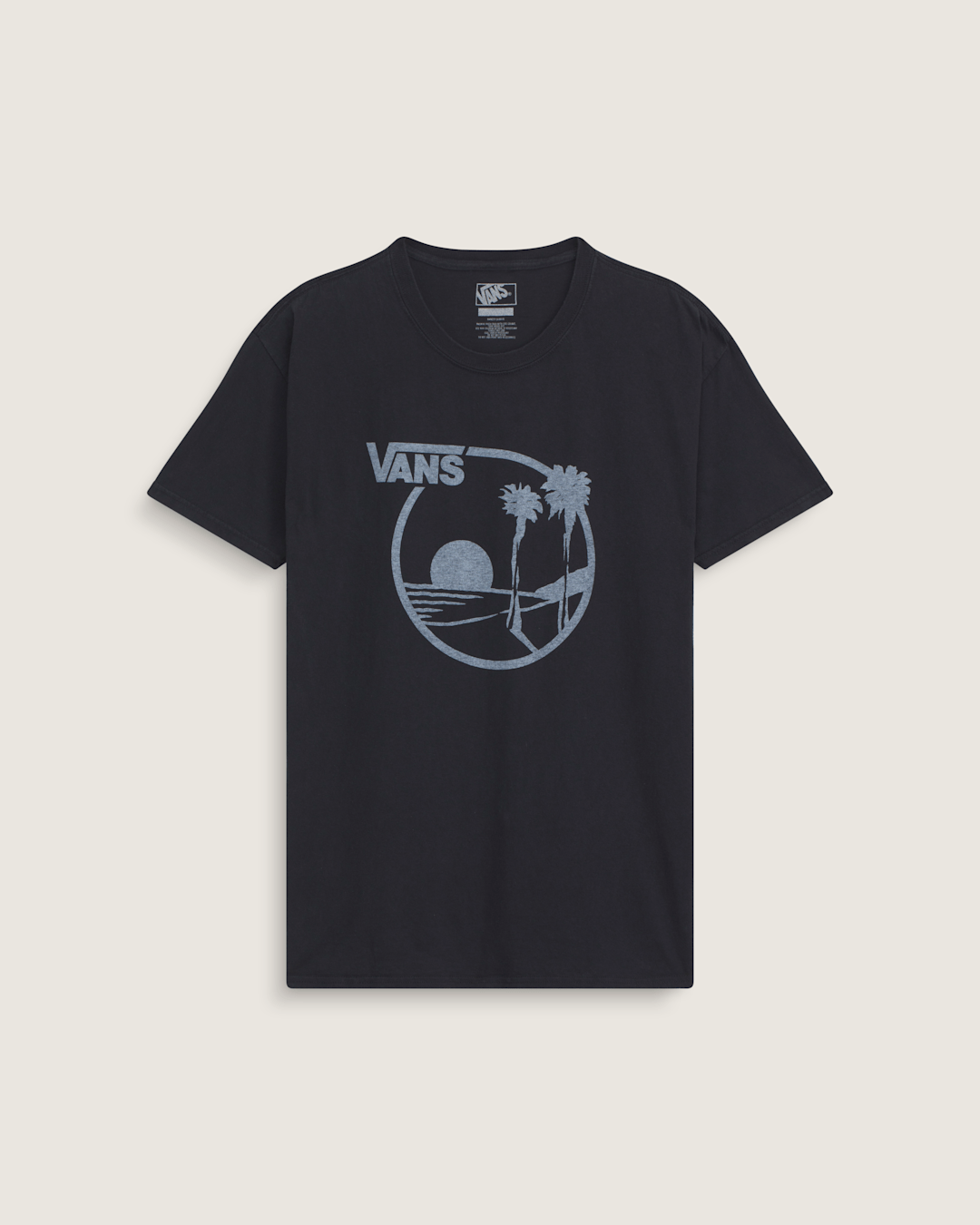 Women|Men Vans Waffle Shop Sun Vans Style T-Shirt in Black