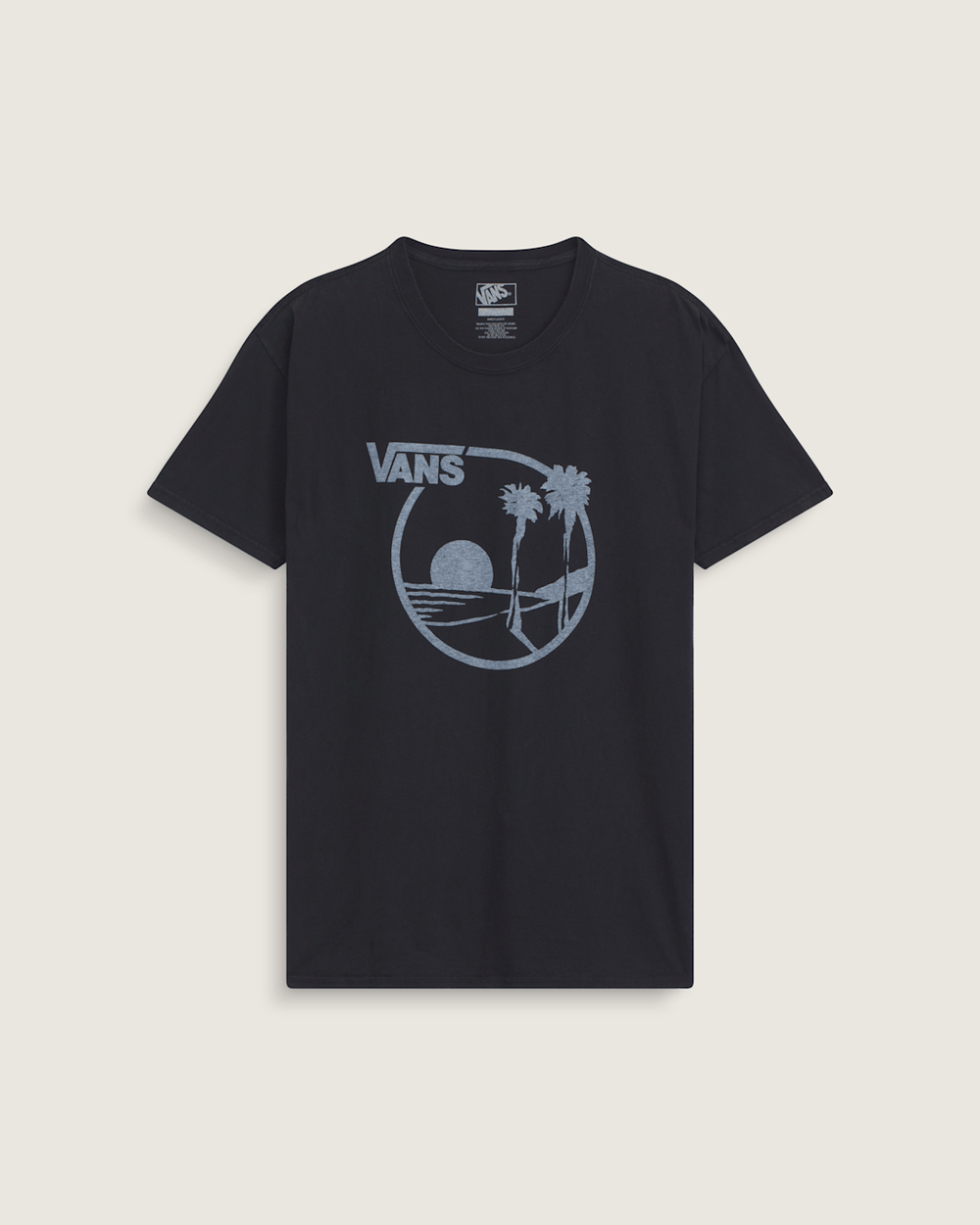 Women|Men Vans Waffle Shop Sun Vans Style T-Shirt in Black