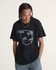 Women|Men Vans Waffle Shop Sun Vans Style T-Shirt in Black