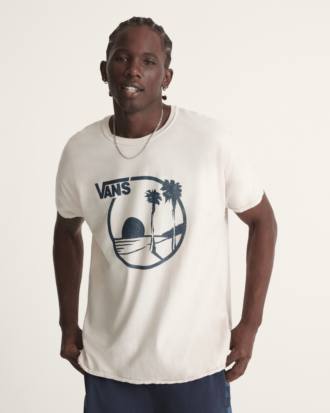 Women|Men Vans Waffle Shop Sun Vans Style T-Shirt in Marshmallow