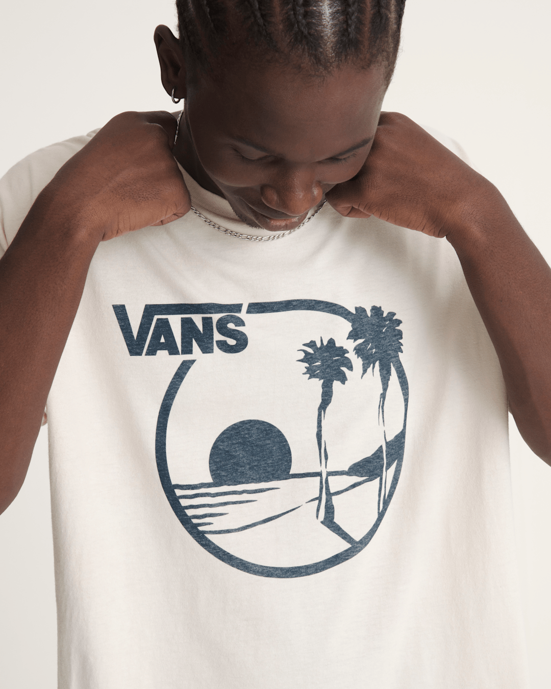 Women|Men Vans Waffle Shop Sun Vans Style T-Shirt in Marshmallow