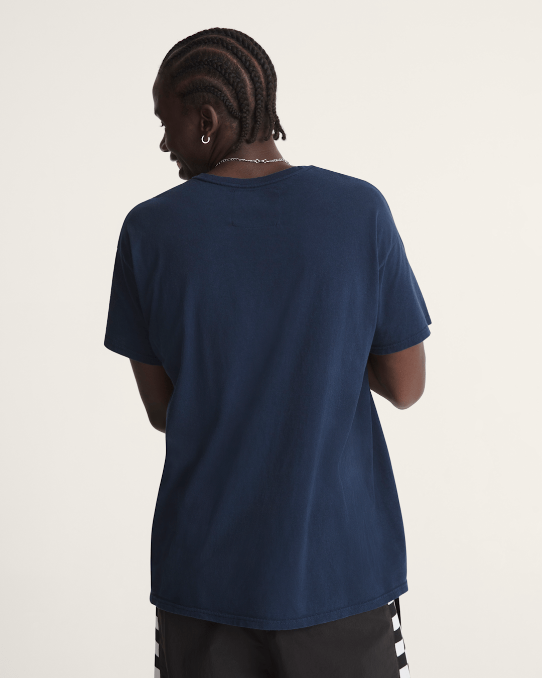 Women|Men Vans Waffle Shop Wave Blend T-Shirt in Navy Blue