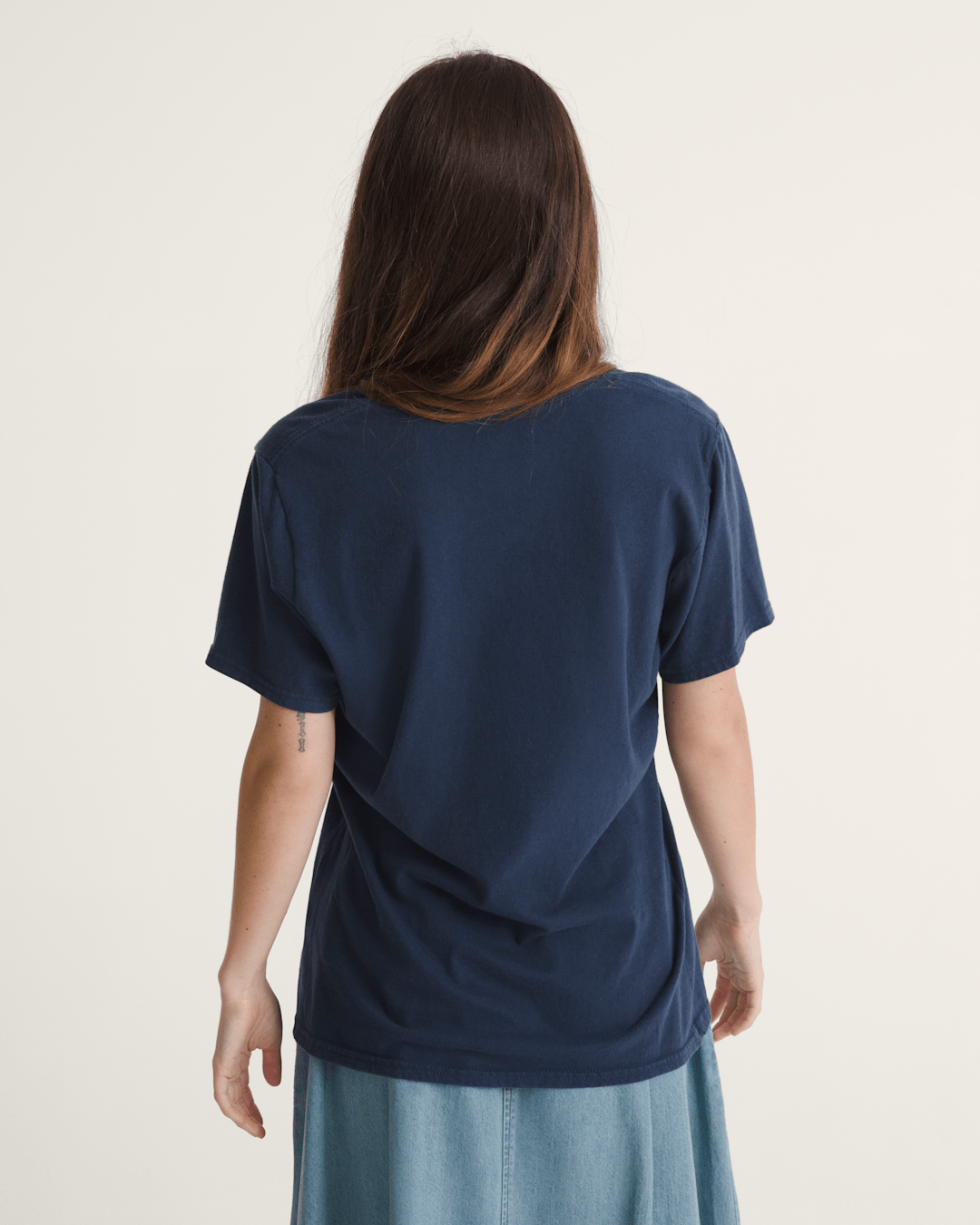 Women|Men Vans Waffle Shop Wave Blend T-Shirt in Navy Blue