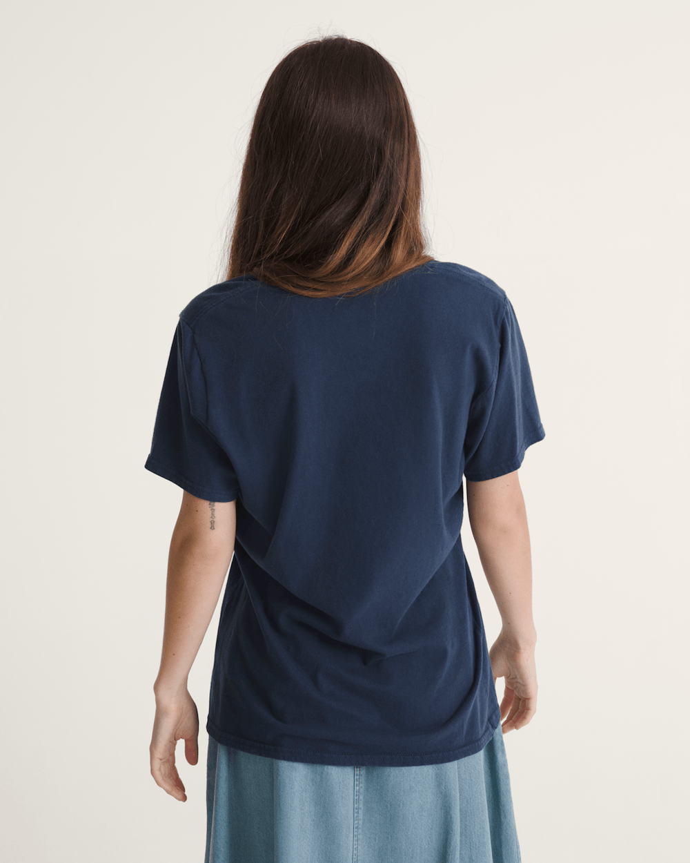 Women|Men Vans Waffle Shop Wave Blend T-Shirt in Navy Blue