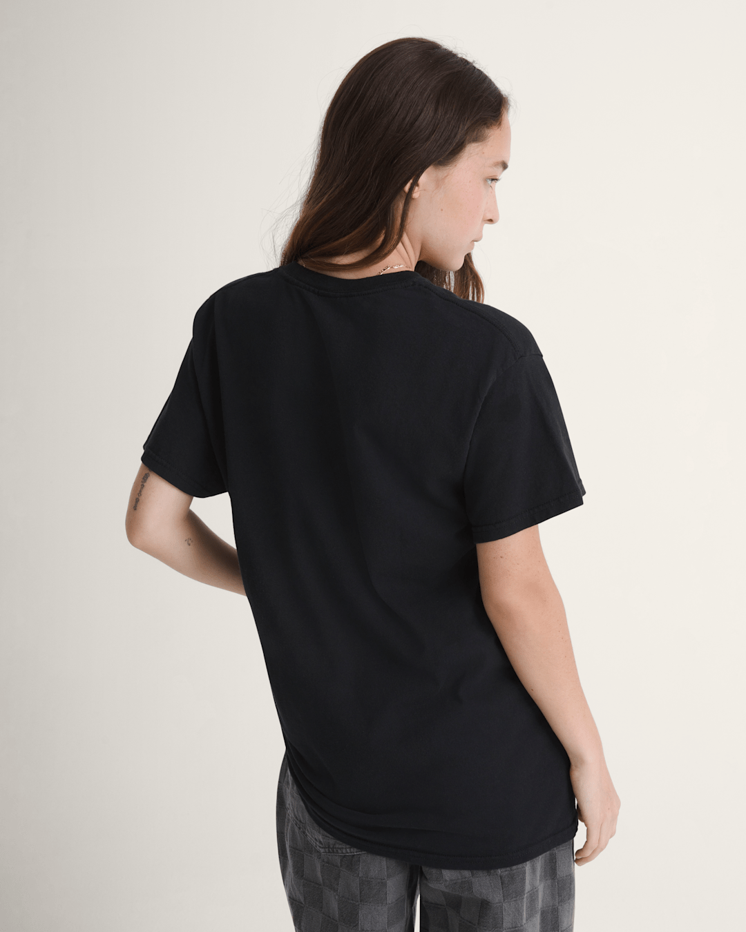 Women|Men Vans Waffle Shop Skate Crest T-Shirt in Black