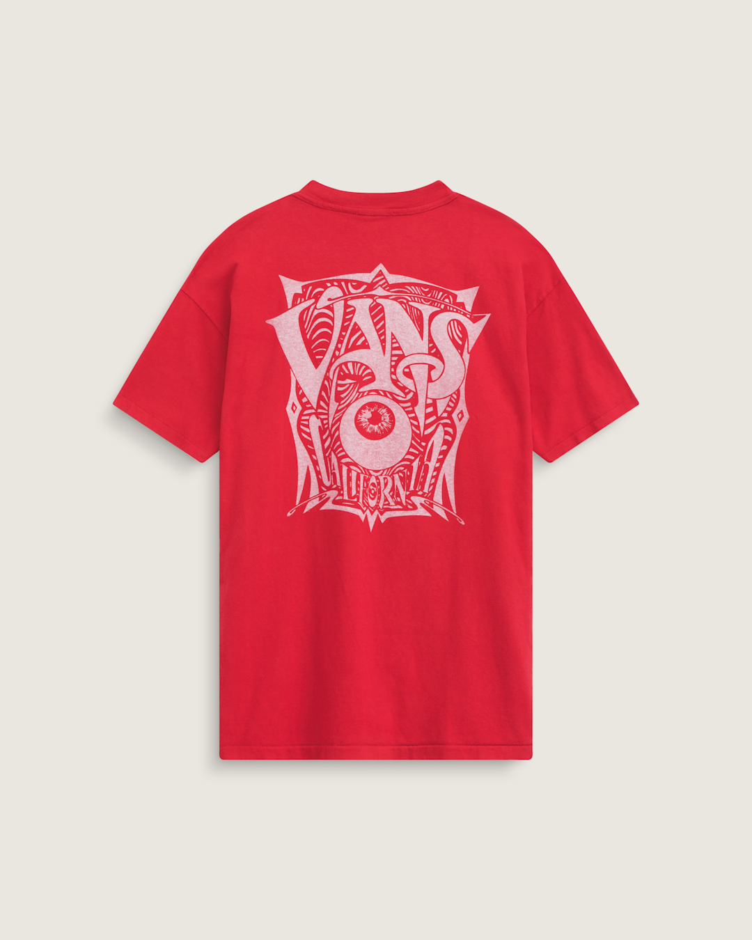 Women|Men Vans Waffle Shop Optic Eye T-Shirt in Red