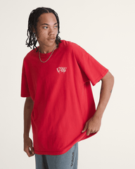 Women|Men Vans Waffle Shop Optic Eye T-Shirt in Red