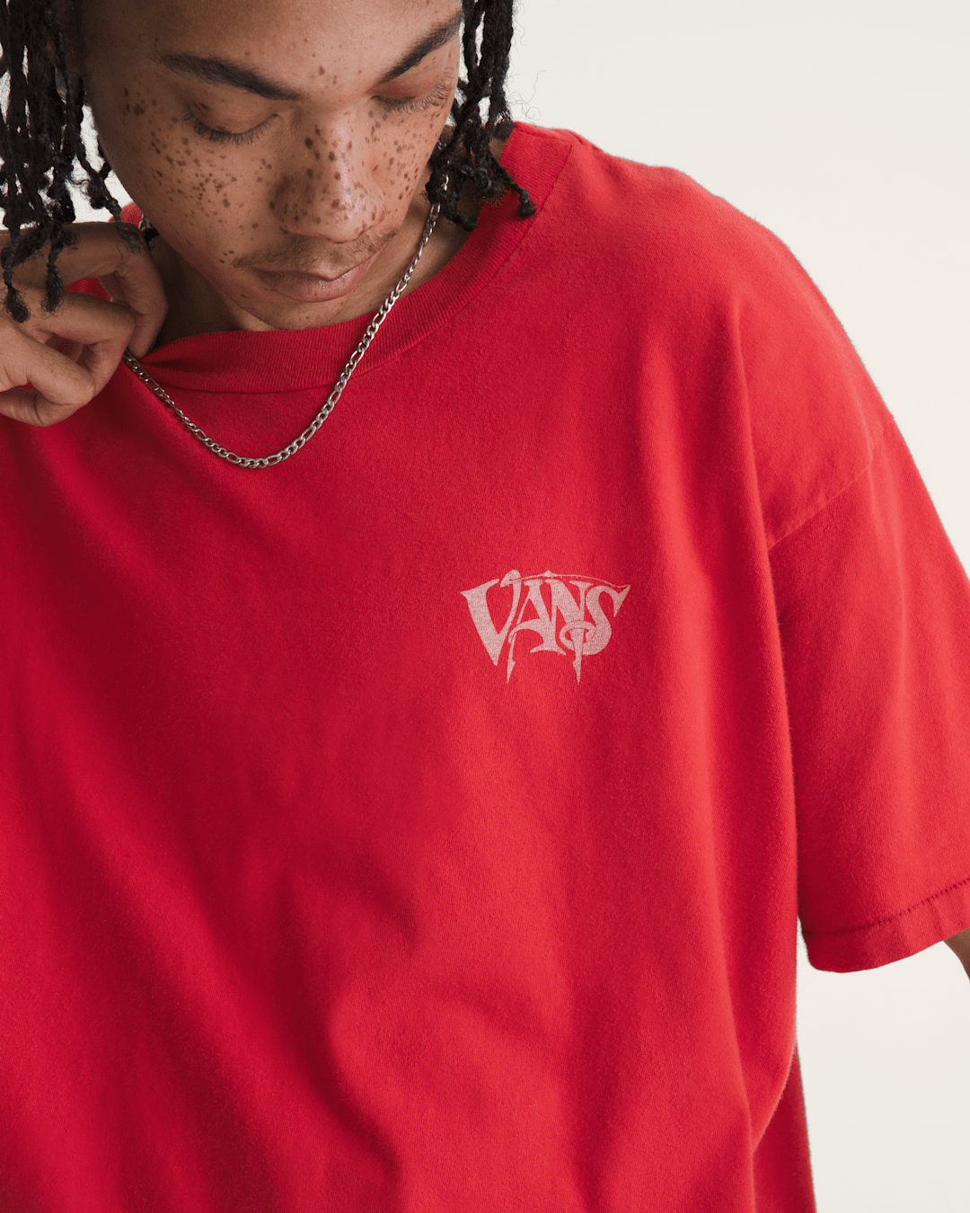 Women|Men Vans Waffle Shop Optic Eye T-Shirt in Red