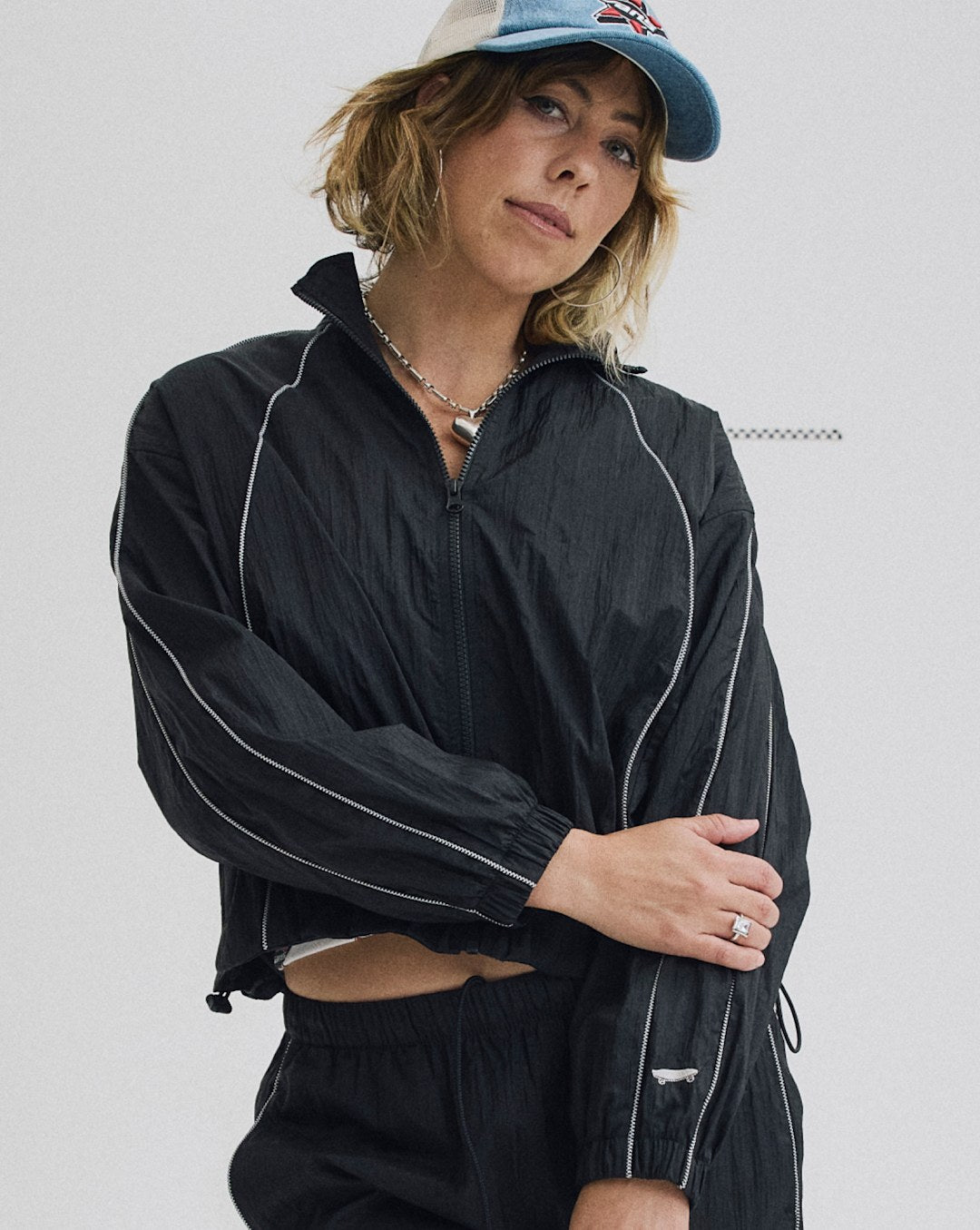 Women Vans Nyla Track Jacket in Black