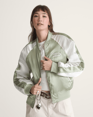 Women Vans Souvenir Jacket in Soft Sage Green