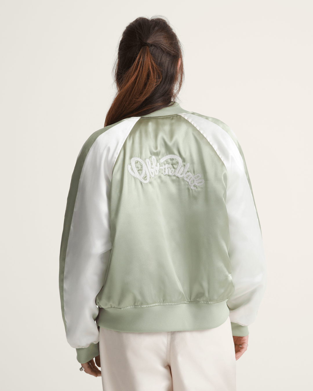 Women Vans Souvenir Jacket in Soft Sage Green