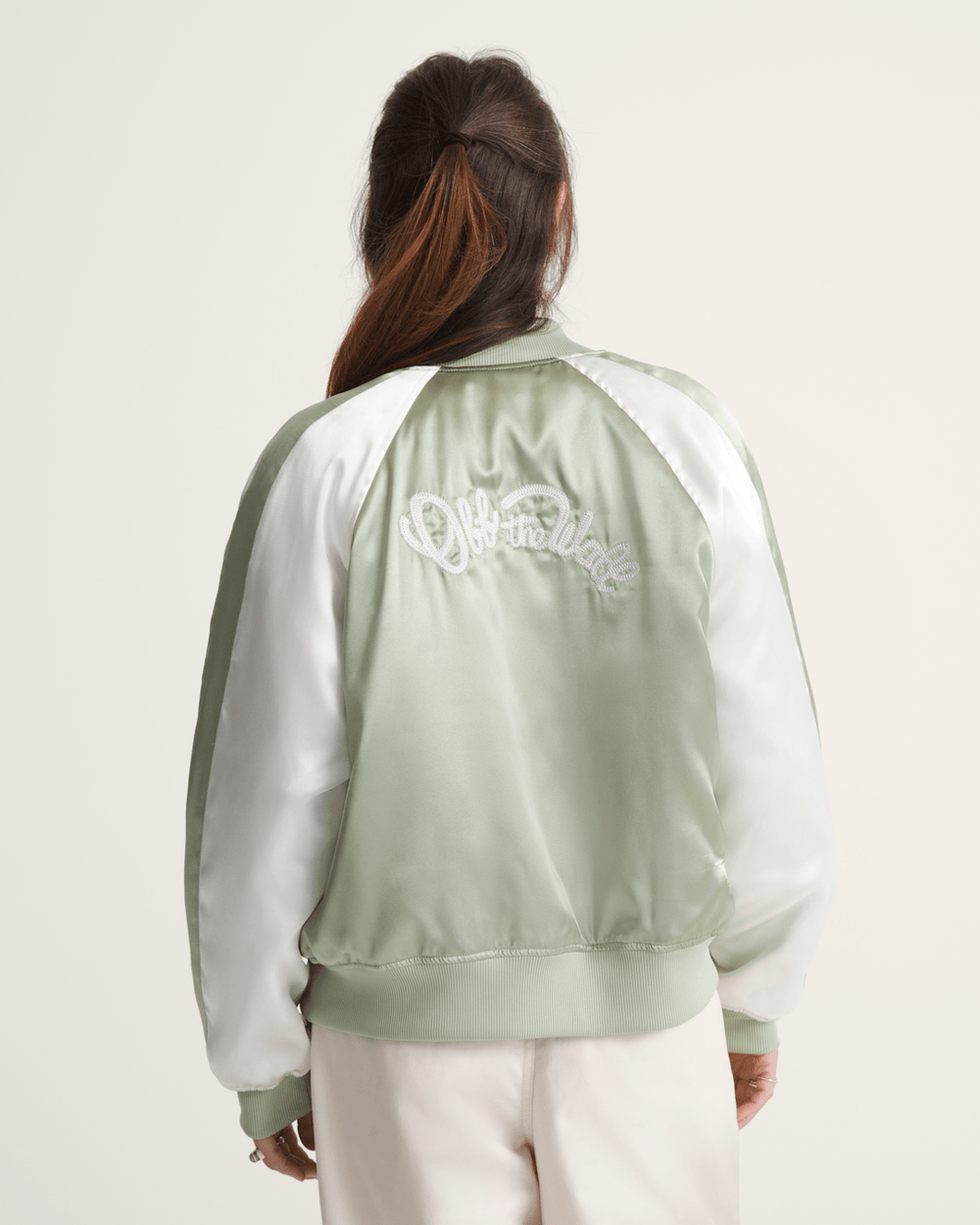 Women Vans Souvenir Jacket in Soft Sage Green