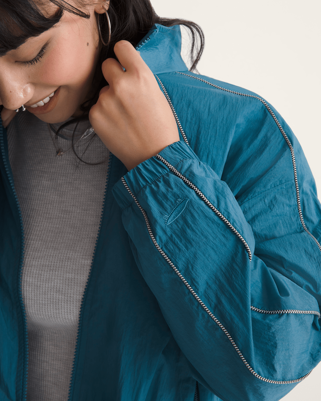 Women Vans Nyla Track Jacket in Stv Navy Blue