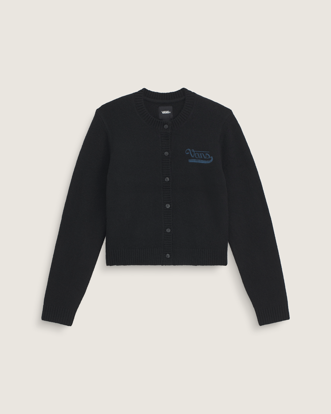 Women Vans Dolly Chain Stitch Cardigan Sweater in Black