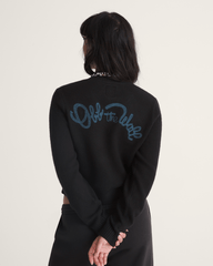 Women Vans Dolly Chain Stitch Cardigan Sweater in Black