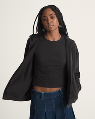 Women Vans Salton Full Zip Hoodie in Black