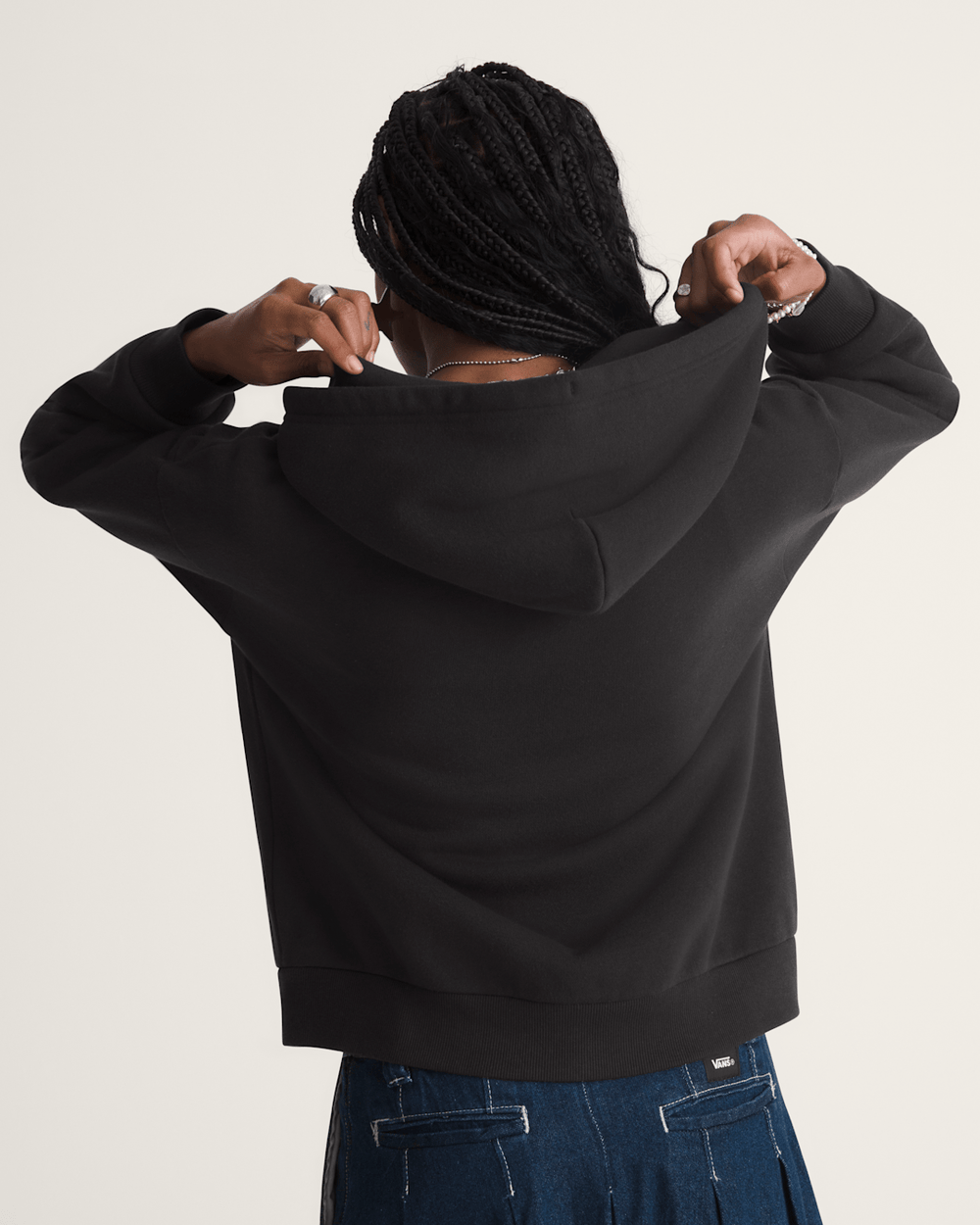 Women Vans Salton Full Zip Hoodie in Black