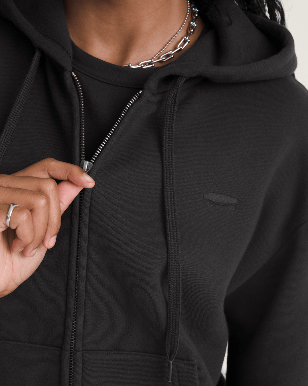 Women Vans Salton Full Zip Hoodie in Black