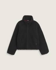 Women Vans Misty Fog High Pile Jacket in Black