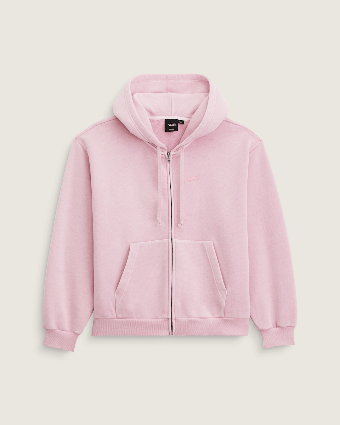 Women Vans Salton Washed Full Zip Hoodie in CORAL BLUSH
