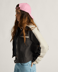 Women Vans Ryden Biker Jacket in Faded Black