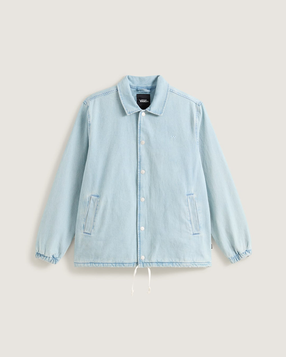 Women|Men Vans Premium Denim Torrey Coaches Jacket in Light Stonewash Blue