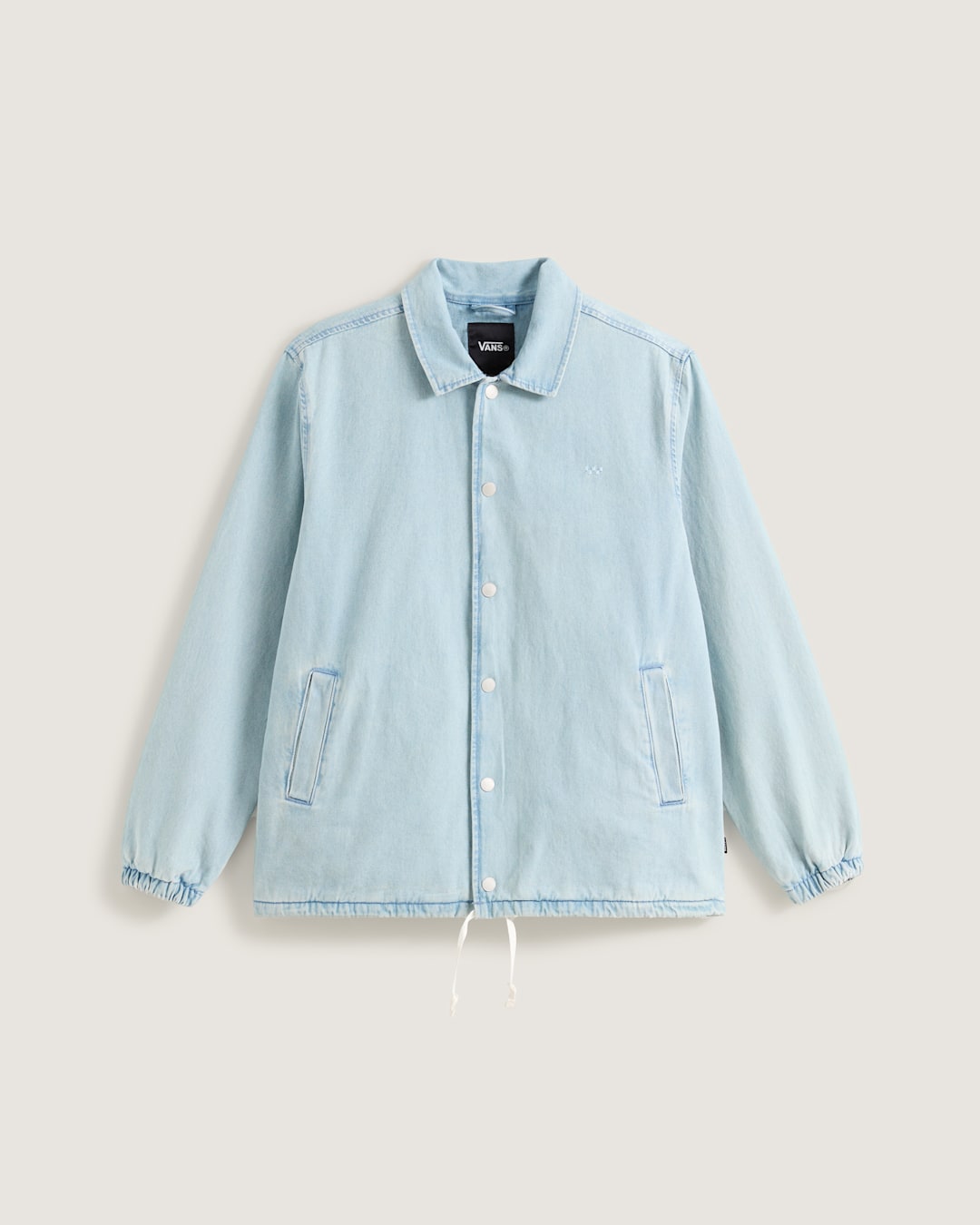 Women|Men Vans Premium Denim Torrey Coaches Jacket in Light Stonewash Blue