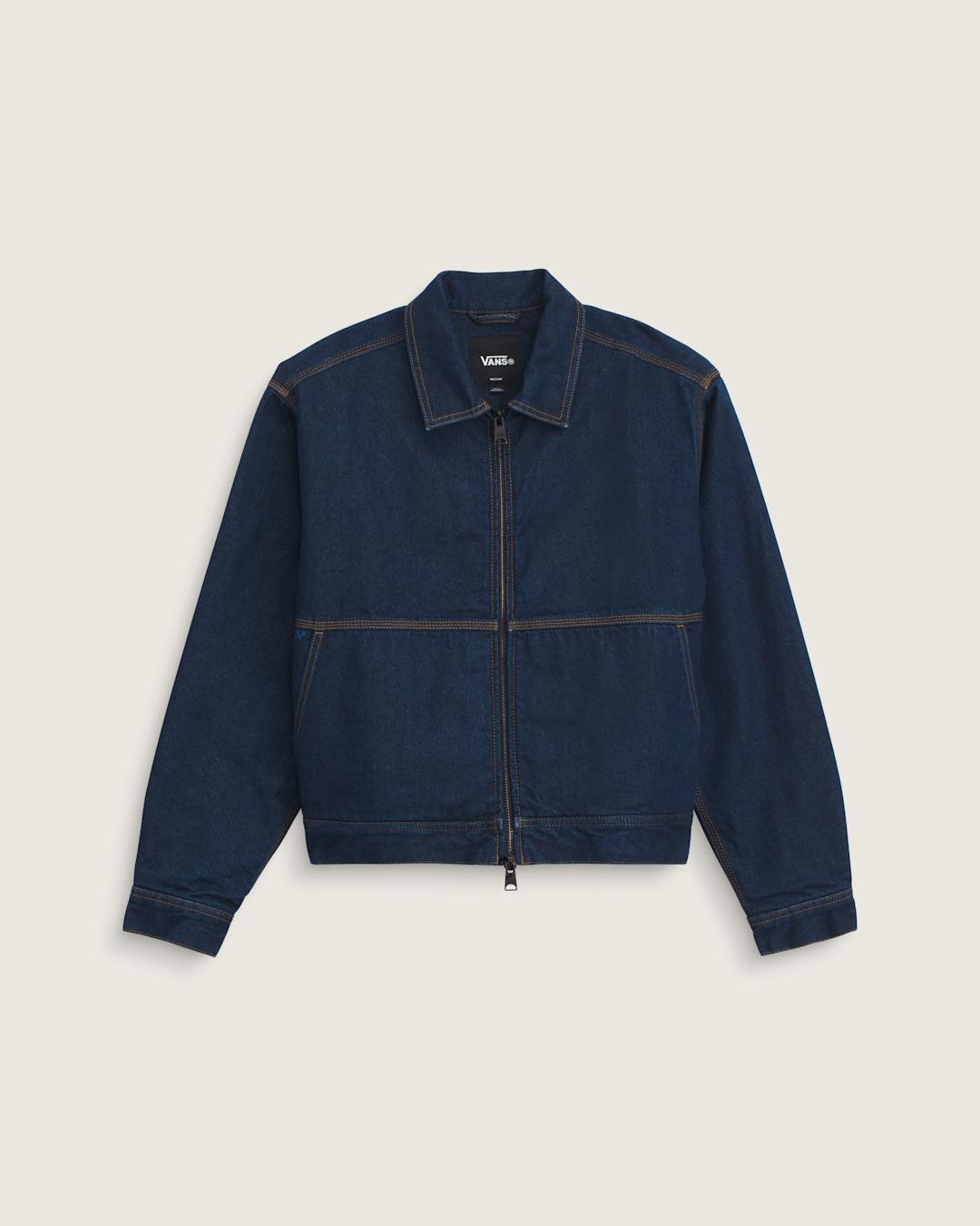 Women|Men Vans Premium Denim Station Jacket in Dark Indigo Blue