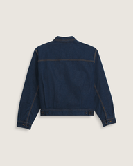 Women|Men Vans Premium Denim Station Jacket in Dark Indigo Blue